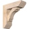 Ekena Millwork Merced Slat Smooth Bracket w/ Offset Brace, Douglas Fir, 5 1/2"W x 16"D x 16"H BKT0604X16X16MRC06SDF - alternate 1